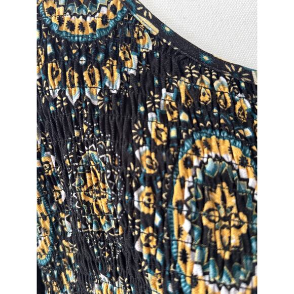 Bobbie Brooks Floral Smocked Blouse Size 2X | SAME DAY SHIP or NEXT DAY - Picture 4 of 7